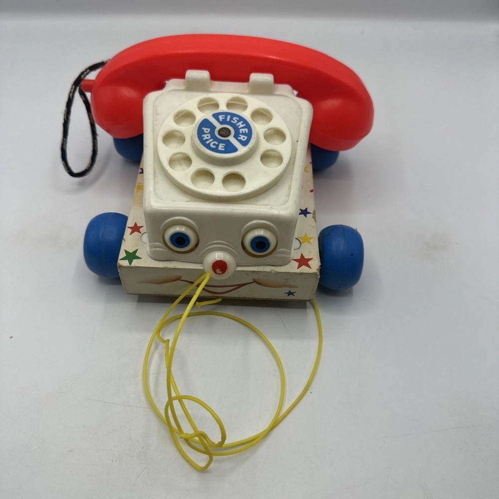 Fisher Price 1961 Rotary Chatter Phone #747 Vintage Toy Phone